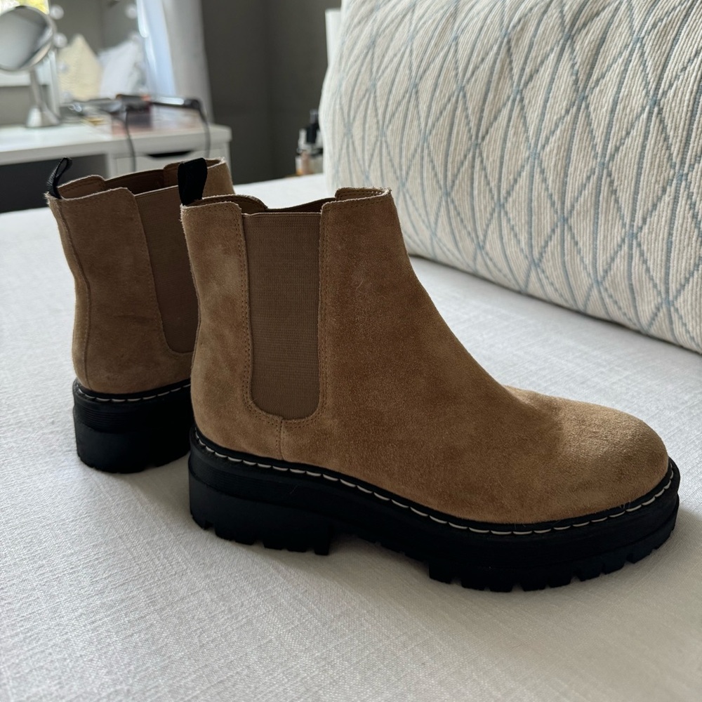 Marc Fisher Chelsea LTD Brown Suede Boots